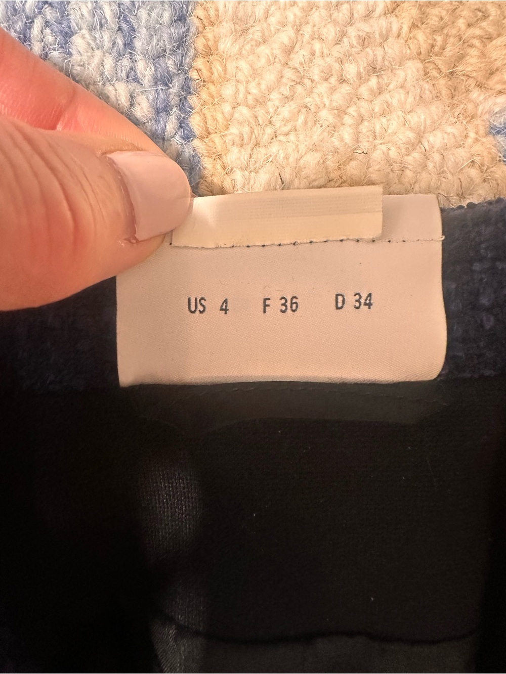Akris Punto Blue Button Front Lined Wool Blend Jacket 4 Cropped Quiet Luxury - Picture 8 of 10